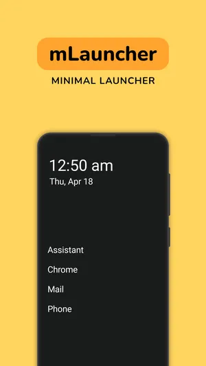 mLauncher  最小且无杂乱的启动器